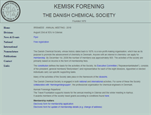 Tablet Screenshot of chemsoc.dk